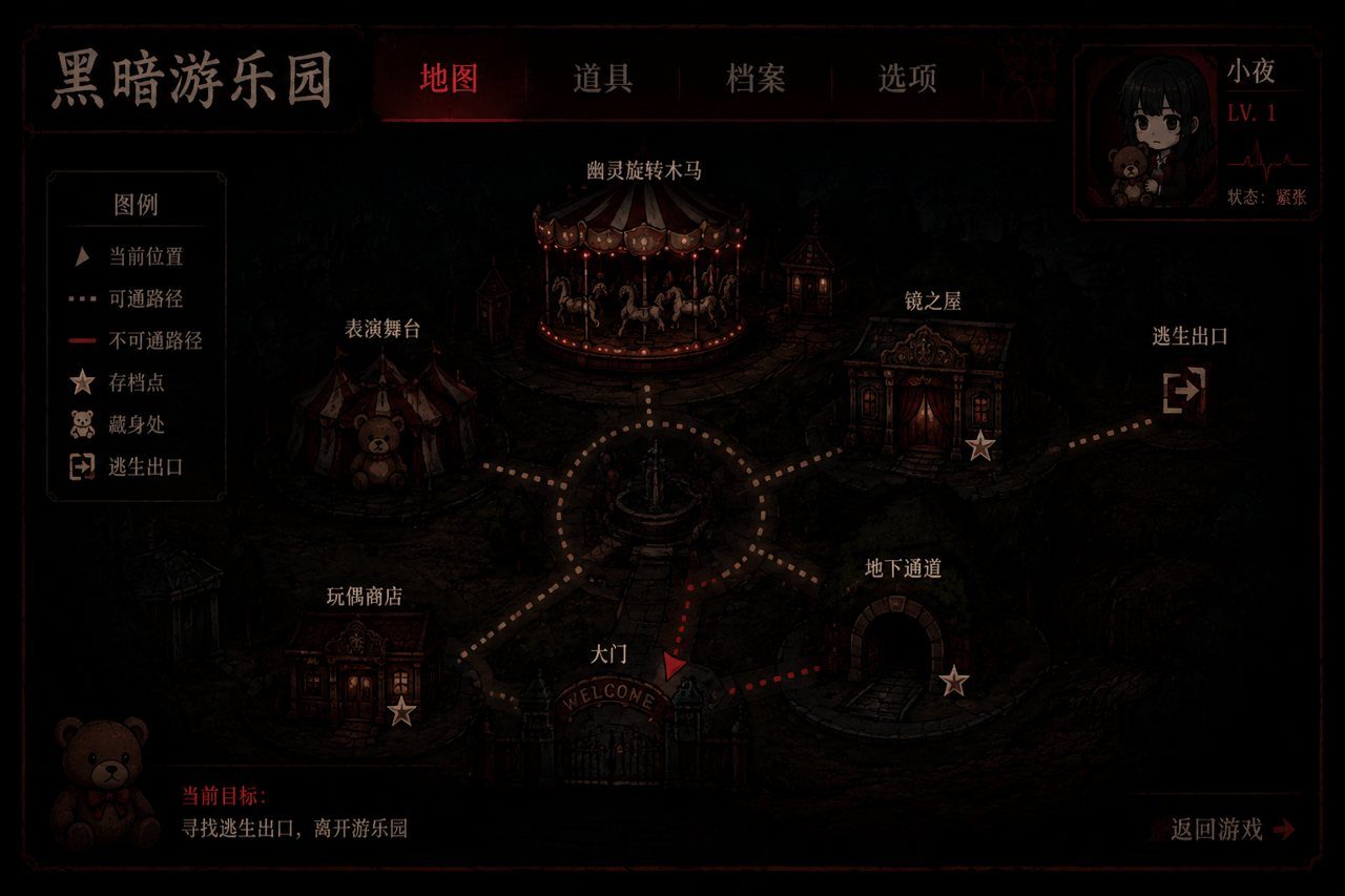 黑暗游乐园 实机画面 页面配图