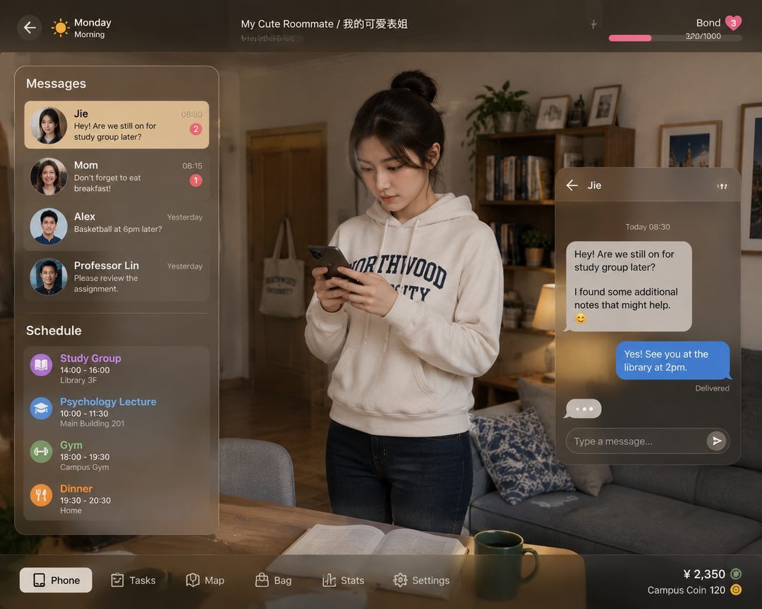 我的可爱表姐 角色互动 玩法截图 6